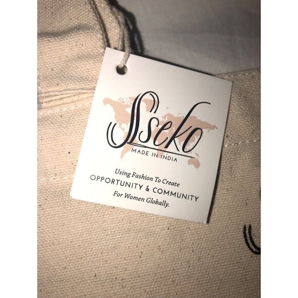 Sseko Cotton Canvas Tote Bag "How It's Made Matters" - Picture 2 of 6